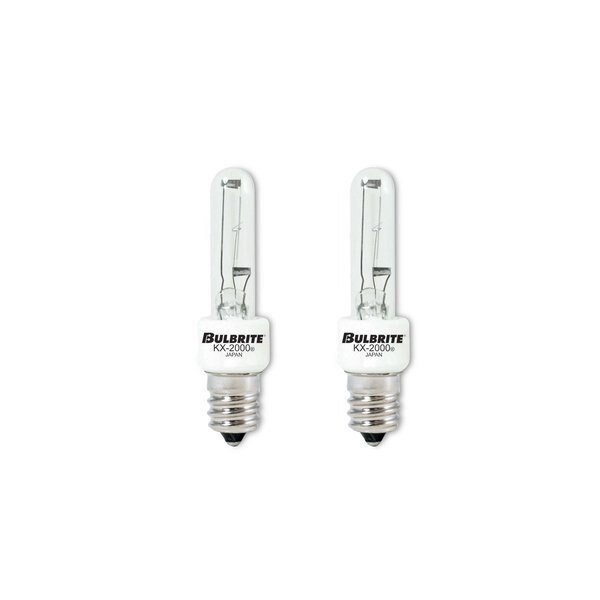 Pack of 2 40 Watt Dimmable Clear T3 Candelabra E12 Krypton/Xenon Bulb, 2PK, Bulbrite, Mfr#: 861199